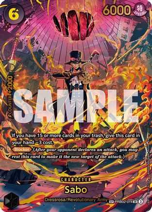 Sabo (PRB02-014) (SP) (PRB02-014) - Adventure on Kami's Island Foil - Card Brawlers