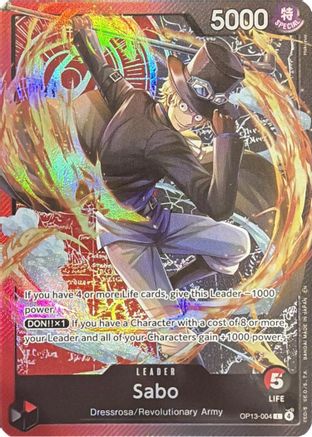 Sabo (Sound Loader Ace and Sabo Edition 2026) (OP13-004) - One Piece Promotion Cards Foil - Card Brawlers