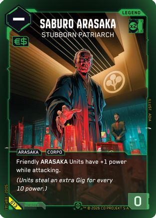 Saburo Arasaka - Stubborn Patriarch (013) - Embracing Power Retail Starter Deck Foil - Card Brawlers