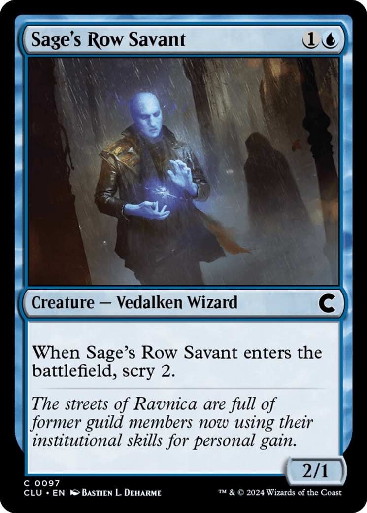 Sage's Row Savant [Ravnica: Clue Edition] - Card Brawlers