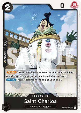 Saint Charlos (OP13-087) - Carrying On His Will - Card Brawlers