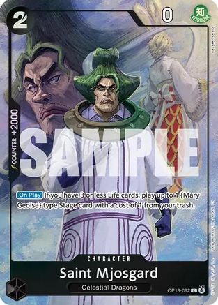Saint Mjosgard (Premium Card Collection -Best Selection Vol. 6-) (OP13-092) - One Piece Promotion Cards Foil - Card Brawlers