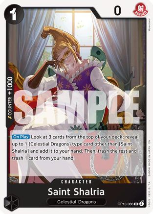 Saint Shalria (OP13-086) - Carrying On His Will - Card Brawlers