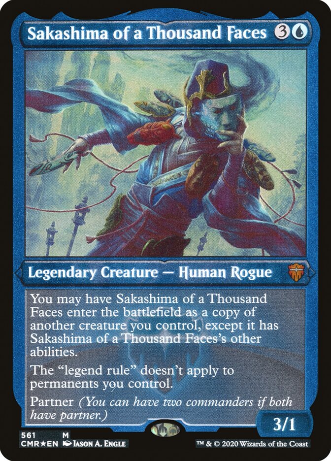 Sakashima of a Thousand Faces (Etched) [Commander Legends] - Card Brawlers