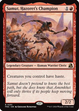 Samut, Hazorer's Champion (FRA-251) - Reality Fracture Foil - Card Brawlers