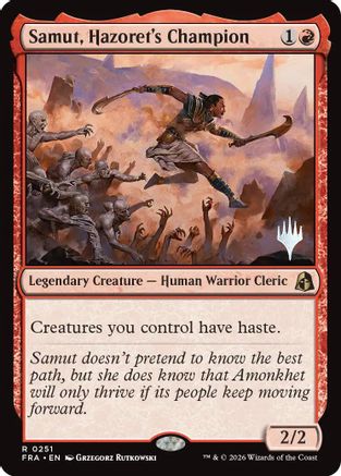 Samut, Hazoret's Champion (PPFRA-251) - Promo Pack: Reality Fracture - Card Brawlers