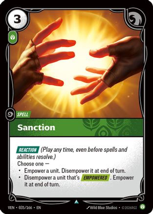 Sanction (035/166) - Vendetta - Card Brawlers