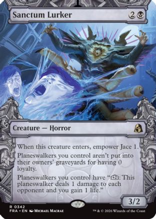 Sanctum Lurker (Showcase) (FRA-342) - Reality Fracture Foil - Card Brawlers