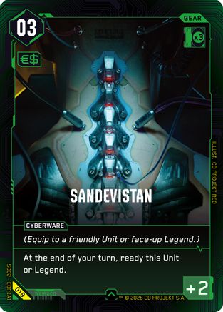 Sandevistan (019) - Embracing Power Retail Starter Deck - Card Brawlers