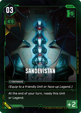 Sandevistan (B095) - Welcome to Night City Beta - Card Brawlers
