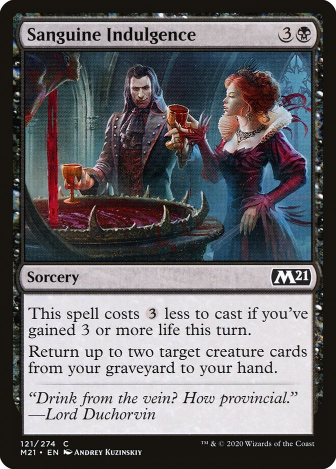 Sanguine Indulgence [Core Set 2021] - Card Brawlers
