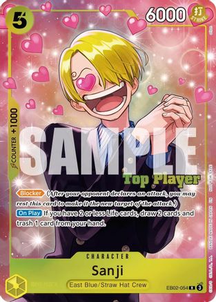 Sanji (CS 26-27 Top Player Pack Vol. 1) (EB04-052) - One Piece Promotion Cards Foil - Card Brawlers