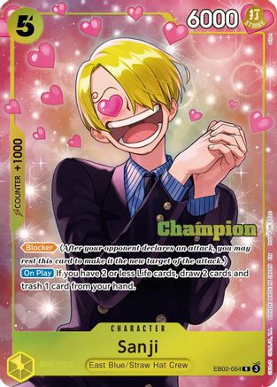 Sanji (CS 26-27 Winner Card Set Vol. 1) (EB04-052) - One Piece Promotion Cards Foil - Card Brawlers