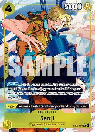 Sanji (Full Art) (ST29-004) - Starter Deck 29: Egghead Foil - Card Brawlers