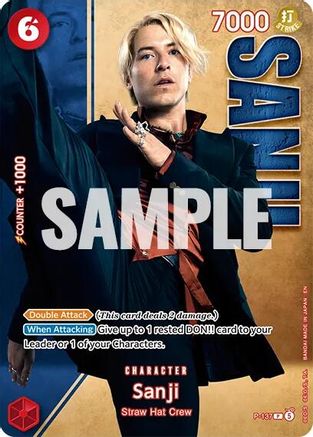 Sanji - P-137 (Premium Card Collection -Live Action Edition Vol.2 Straw Hat Crew-) (P-137) - One Piece Promotion Cards Foil - Card Brawlers