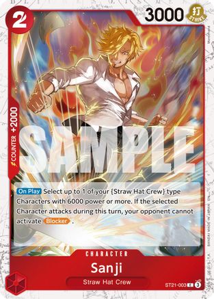 Sanji - ST21-003 (Pirate Foil) (ST21-003) - Premium Booster -The Best- Vol. 2 Foil - Card Brawlers