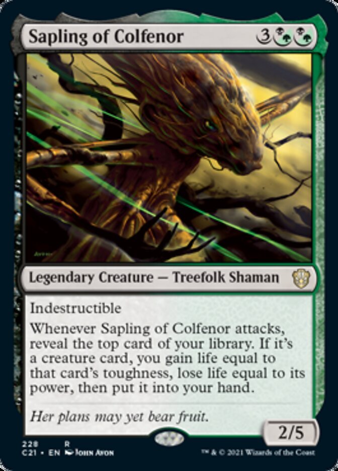 Sapling of Colfenor [Commander 2021] - Card Brawlers