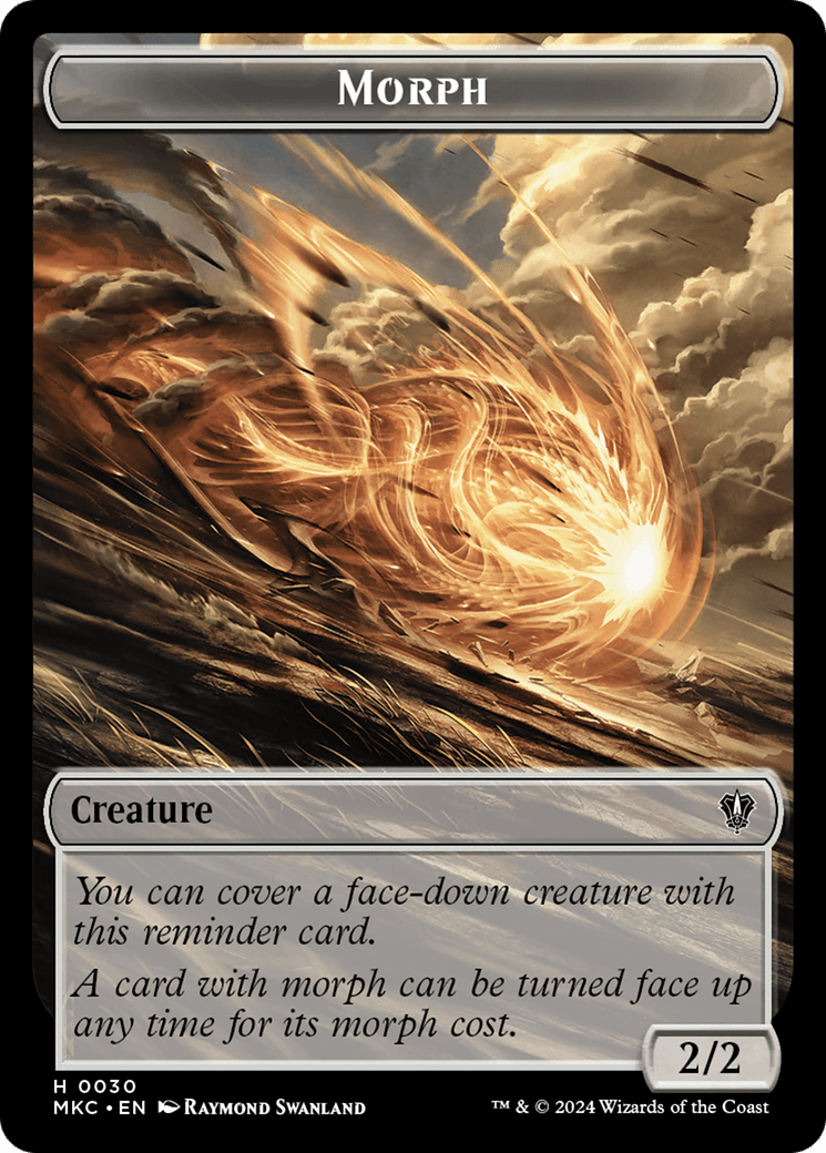 Saproling // Morph Double - Sided Token [Murders at Karlov Manor Commander Tokens] - Card Brawlers