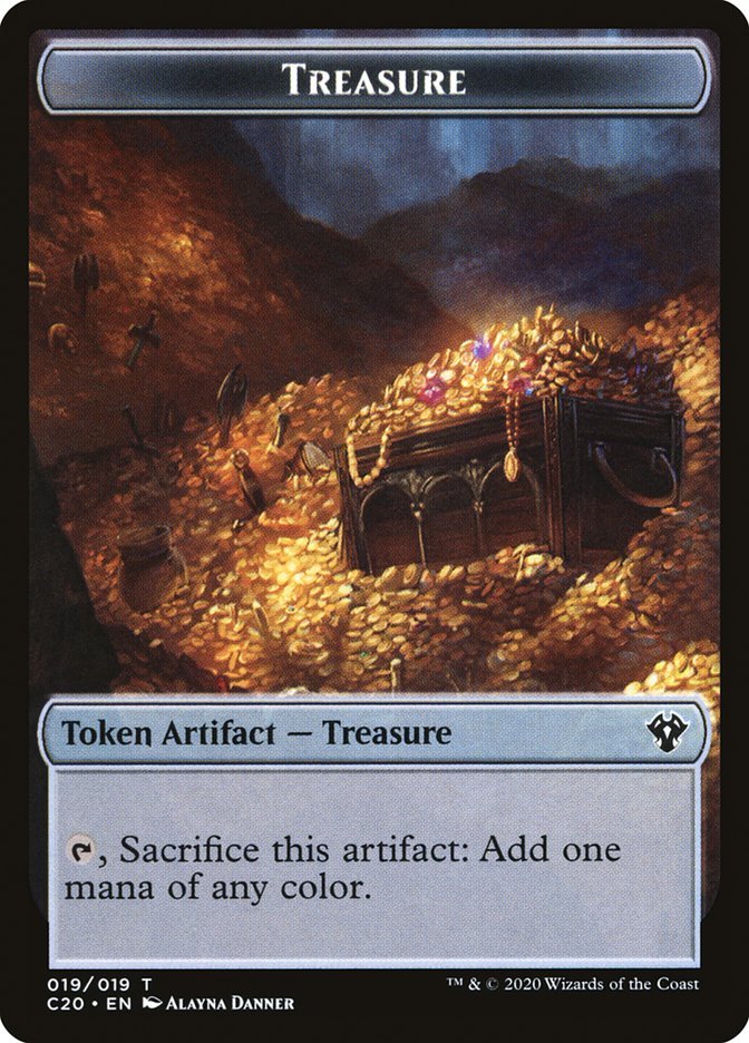 Saproling // Treasure Double - Sided Token [Commander 2020 Tokens] - Card Brawlers