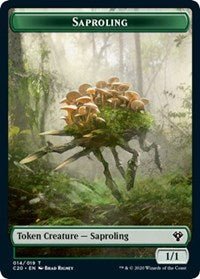 Saproling // Treasure Double - Sided Token [Commander 2020 Tokens] - Card Brawlers