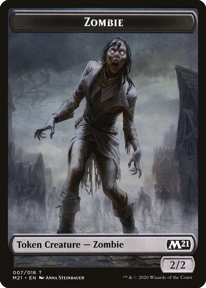 Saproling // Zombie Double - Sided Token [Core Set 2021 Tokens] - Card Brawlers