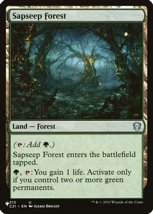 Sapseep Forest (LIST-313) - The List Reprints - Card Brawlers