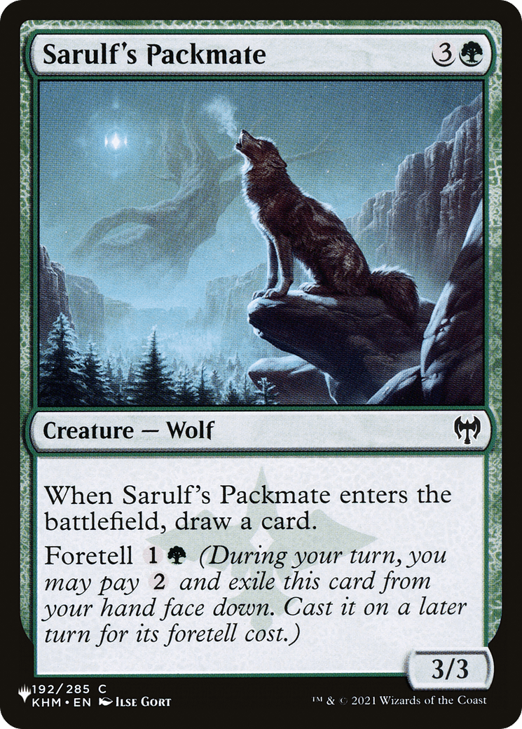 Sarulf's Packmate [The List] - Card Brawlers