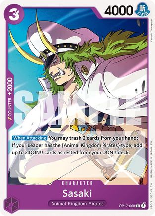 Sasaki (OP17-068) - The World's Strongest Warriors - Card Brawlers