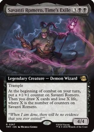 Savanti Romero, Time's Exile (Extended Art) (TMT-267) - Teenage Mutant Ninja Turtles - Card Brawlers