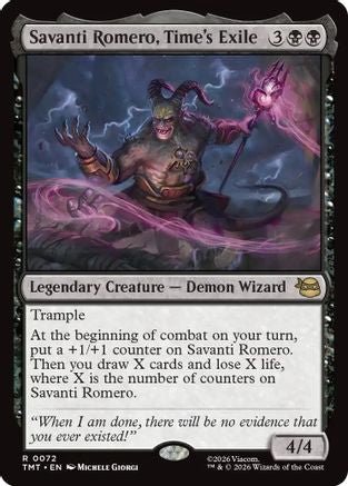 Savanti Romero, Time's Exile (TMT-072) - Teenage Mutant Ninja Turtles Foil - Card Brawlers