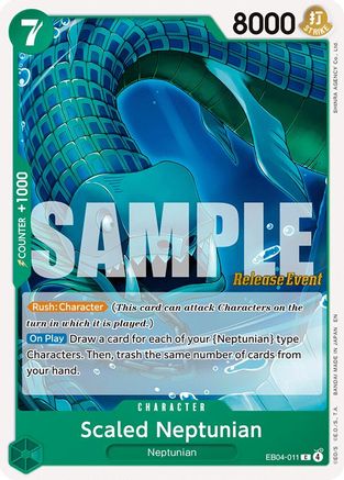 Scaled Neptunian (EB04-011) - The Azure Sea's Seven Release Event Cards - Card Brawlers