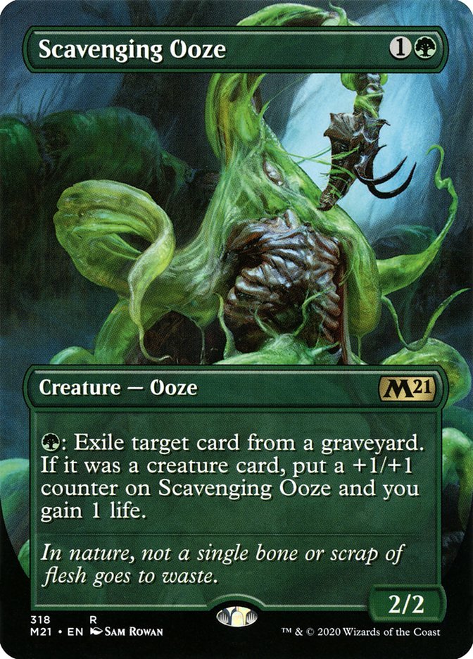 Scavenging Ooze (Borderless Alternate Art) [Core Set 2021] - Card Brawlers