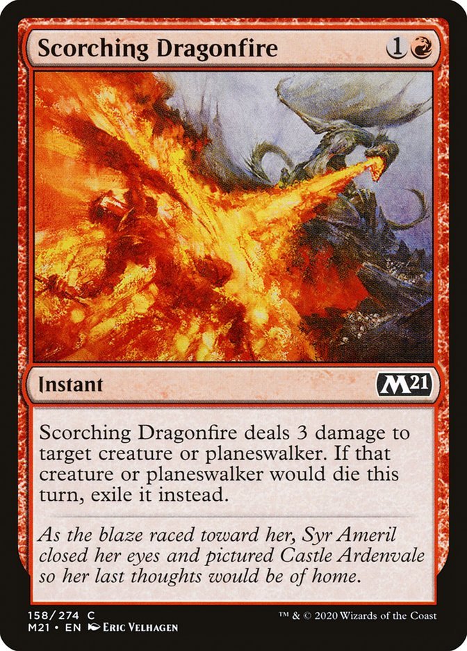 Scorching Dragonfire [Core Set 2021] - Card Brawlers