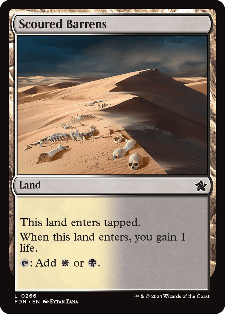 Scoured Barrens [Foundations] - Card Brawlers
