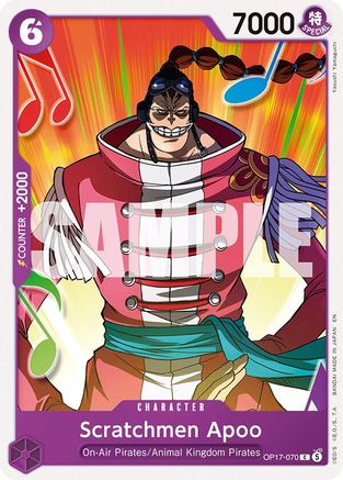 Scratchmen Apoo (OP17-070) - The World's Strongest Warriors - Card Brawlers