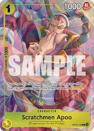 Scratchmen Apoo (Premium Card Collection -Best Selection Vol. 6-) (OP10-108) - One Piece Promotion Cards Foil - Card Brawlers