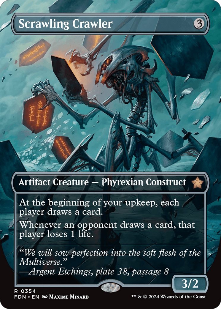Scrawling Crawler (Borderless) [Foundations] - Card Brawlers