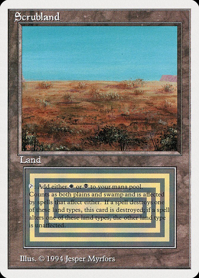 Scrubland [Summer Magic / Edgar] - Card Brawlers