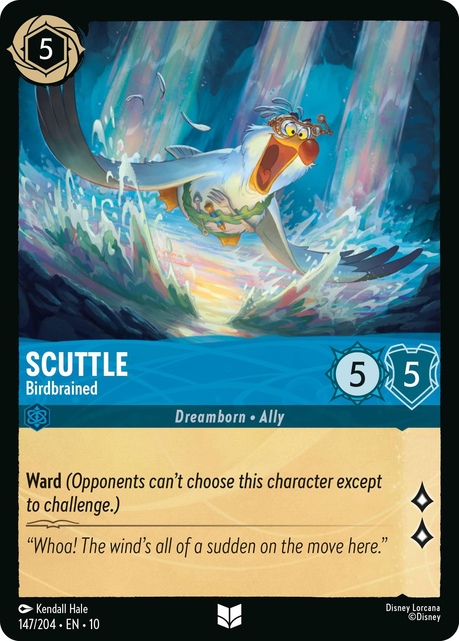 Scuttle - Birdbrained (147/204) [Whispers in the Well] - Card Brawlers