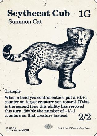 Scythecat Cub (0085) (SLZ-085) - Secret Lair x MSCHF: The Zeta Set - Card Brawlers