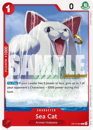 Sea Cat (OP15-004) - Adventure on Kami's Island Release Event Cards - Card Brawlers