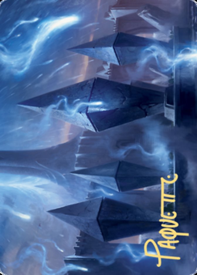 Sea Gate Restoration Art Card (Gold - Stamped Signature) [Zendikar Rising Art Series] - Card Brawlers