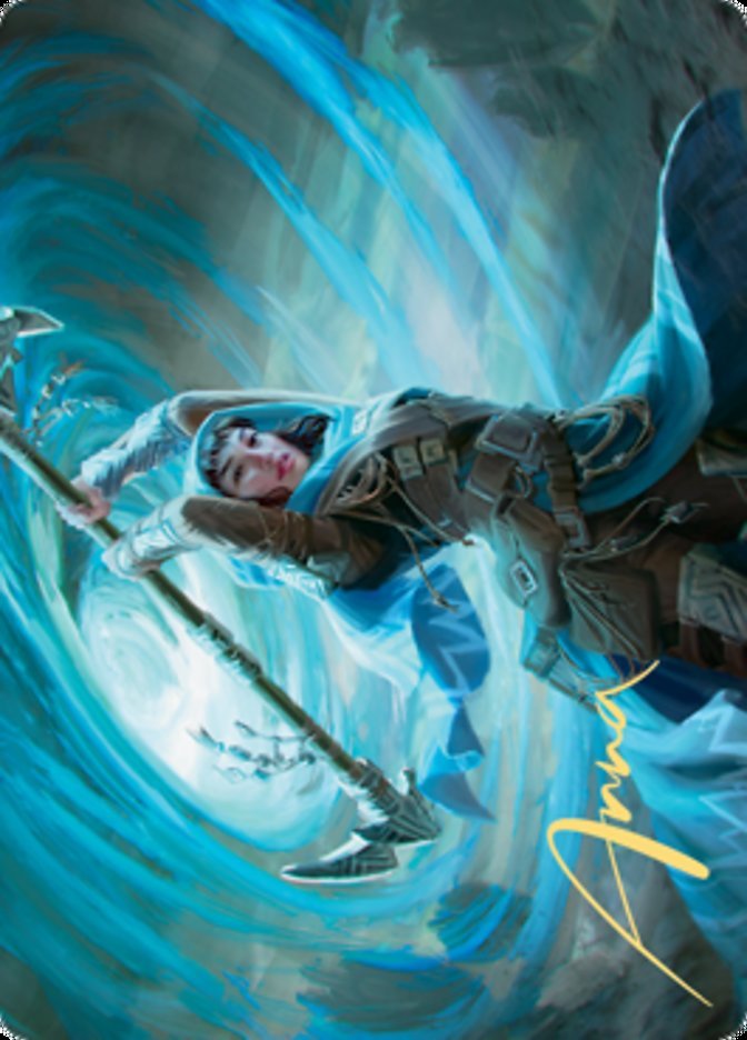 Sea Gate Stormcaller Art Card (Gold - Stamped Signature) [Zendikar Rising Art Series] - Card Brawlers