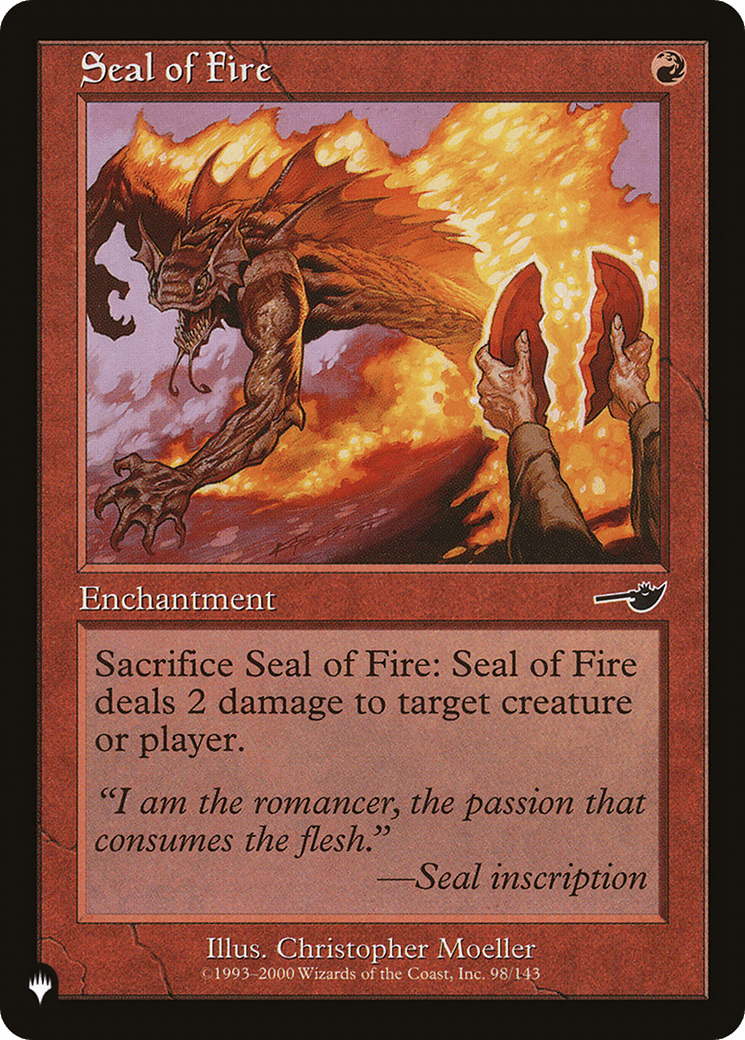 Seal of Fire [The List] - Card Brawlers