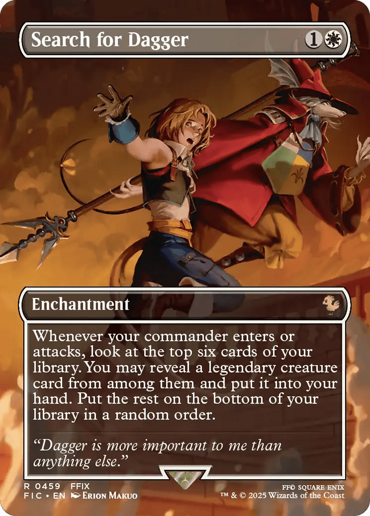 Search for Dagger (Borderless) [FINAL FANTASY Commander] - Card Brawlers
