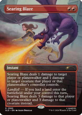 Searing Blaze (SLD-2580) - Secret Lair Drop Series Foil - Card Brawlers