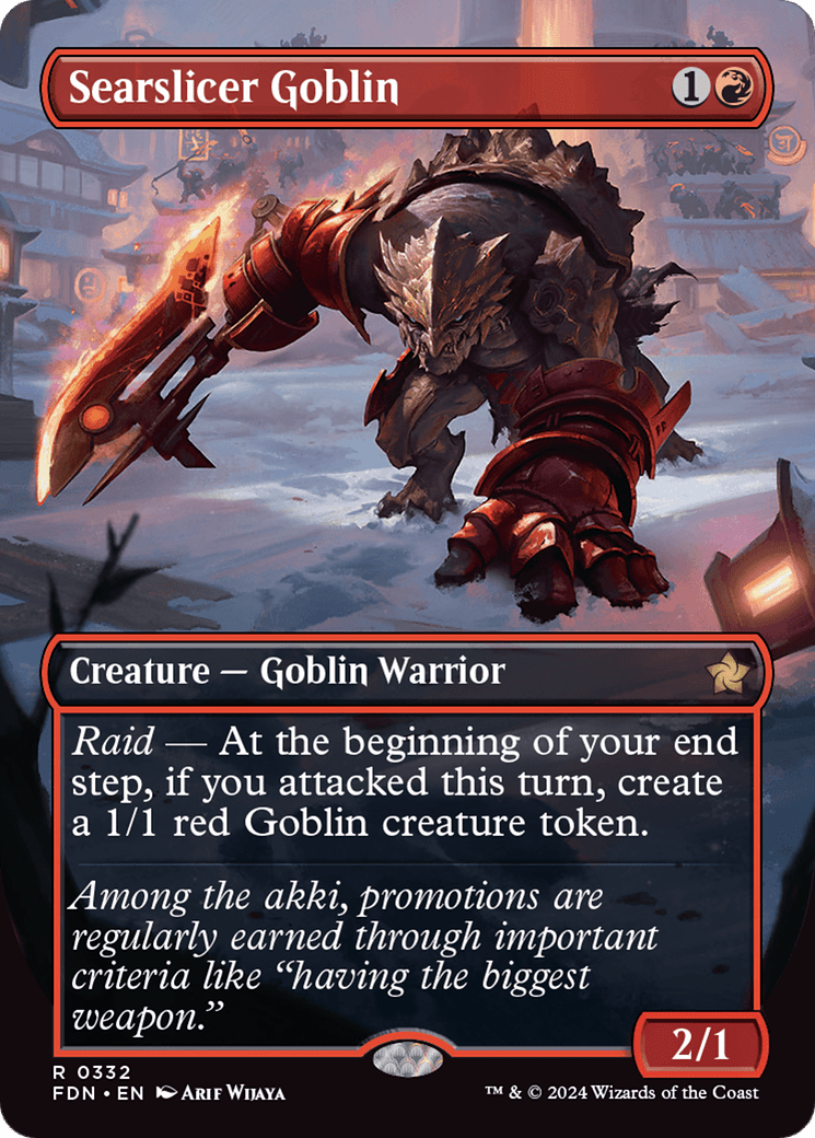 Searslicer Goblin (Borderless) [Foundations] - Card Brawlers