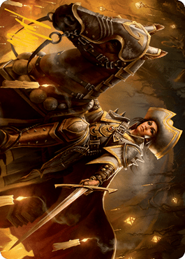 Seasoned Cathar Art Card (Gold - Stamped Signature) [Innistrad: Midnight Hunt Art Series] - Card Brawlers