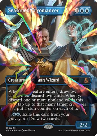 Seasoned Cryomancer (Borderless) (Fcet Foil) (0452) (FRA-452) - Reality Fracture Foil - Card Brawlers