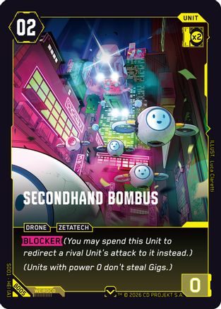 Secondhand Bombus (B005) - The Heist Beta Starter Deck - Card Brawlers